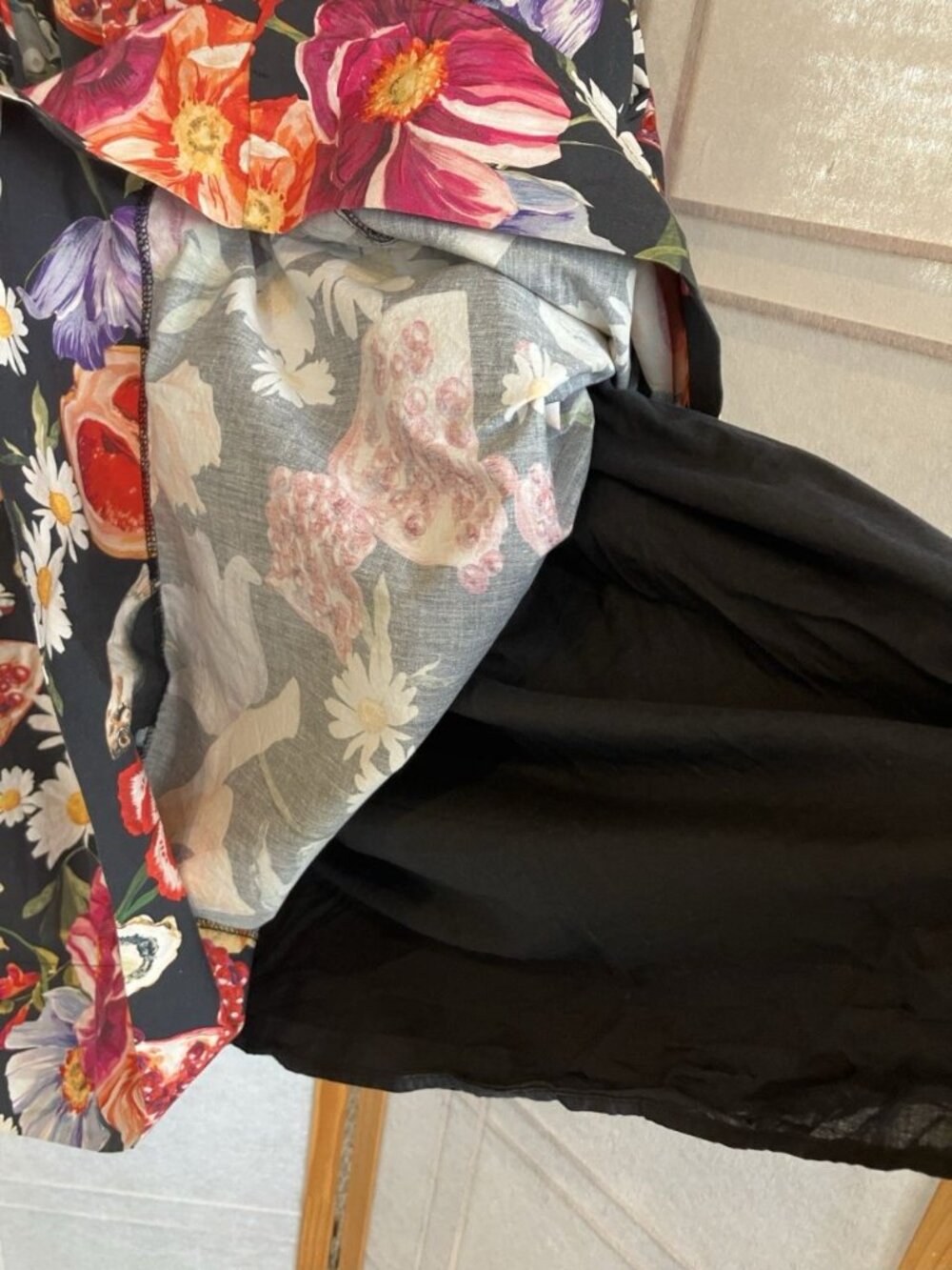 Free People Boho Floral Skirt Set Skirt & Top Cotton Alina Lui Kashi, Small - Picture 7 of 10